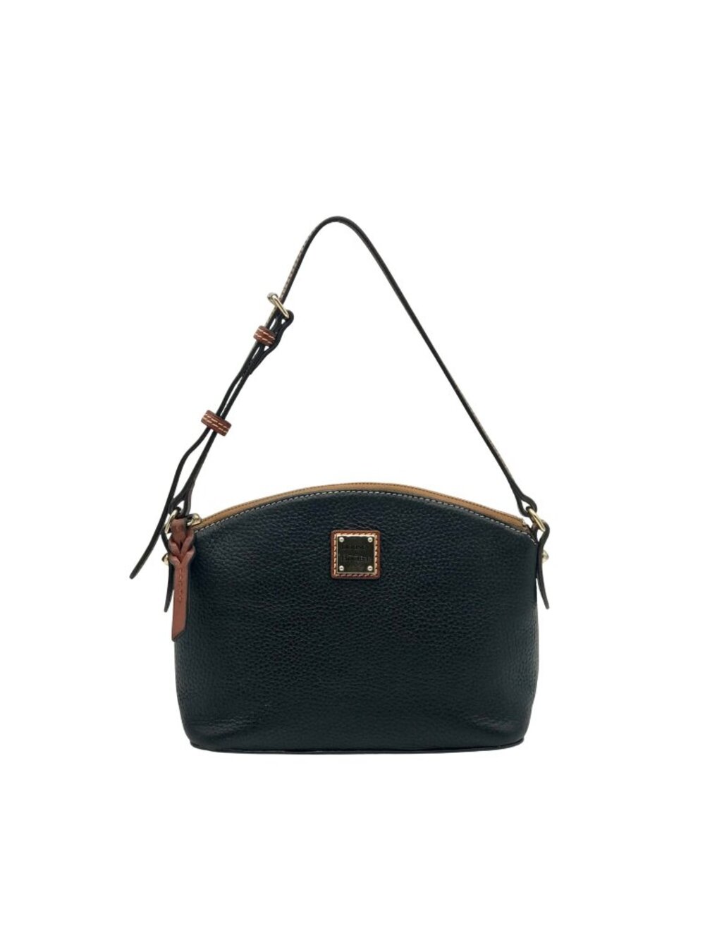Dooney & Bourke Black Pebbled Leather Crossbody Bag